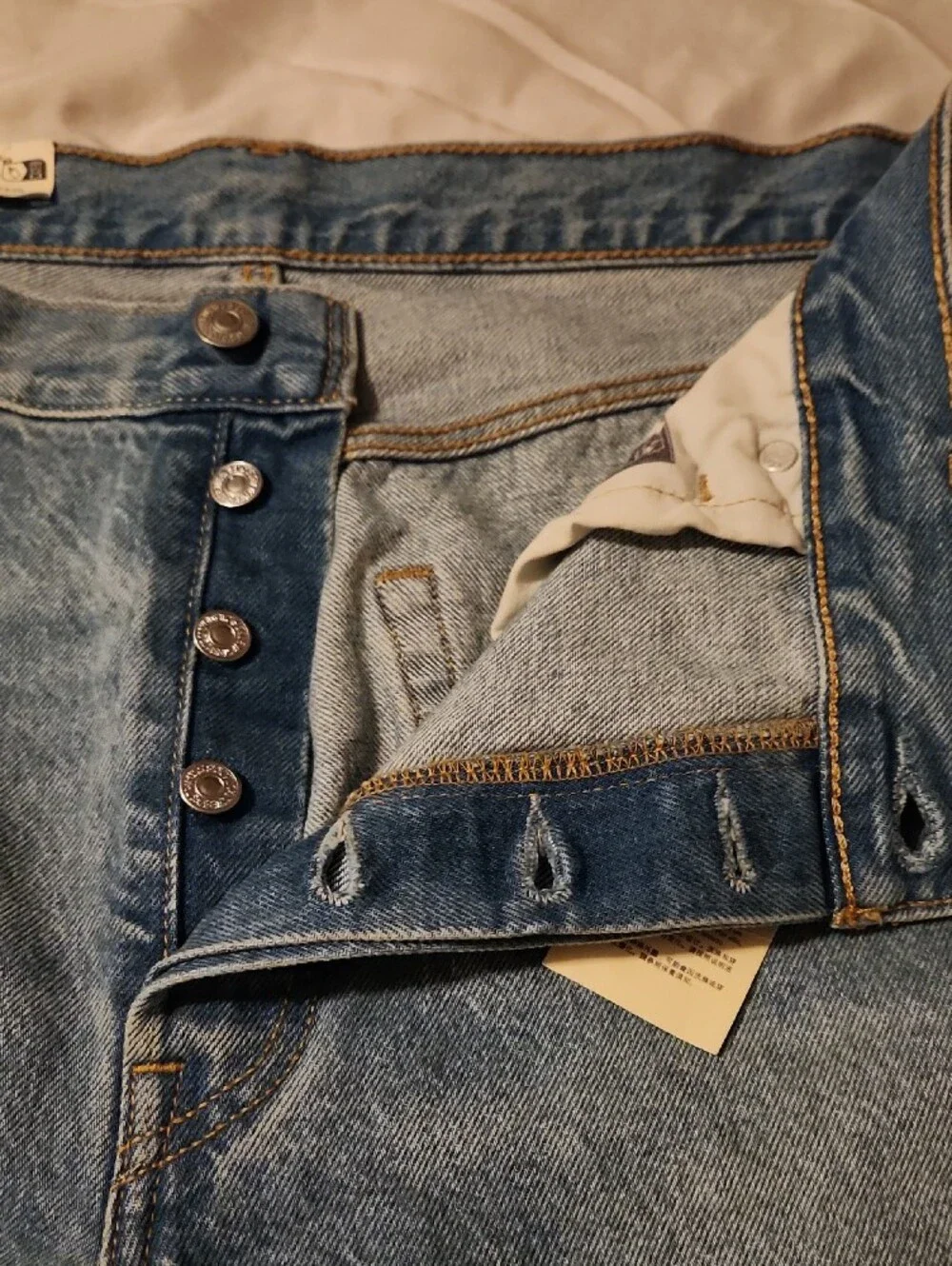 Levi's Light Blue Straight Leg Jeans